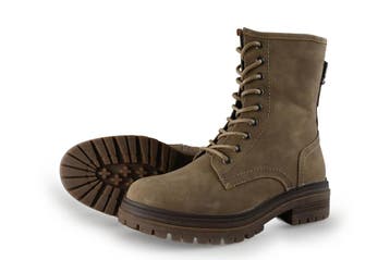 Vegan Veterboots in maat 38 Beige, Verzenden, Beige, Overige typen, Zo goed als nieuw