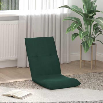 vidaXL Verstelbare vlo stoelen Donkergroen Fluweel, Verzenden, Nieuw