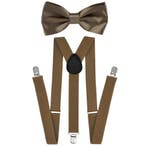 Fako Fashion - Bretels Met Vlinderstrik - Effen - 100cm -, Kleding | Heren, Stropdassen, Verzenden, Nieuw