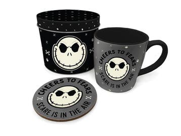 Nightmare Before Christmas Gift Set (Mok, Onderzetter & Tin), Ophalen of Verzenden, Nieuw