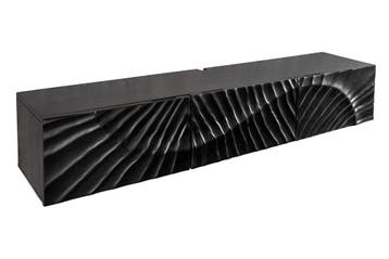 Massief tv-meubel SCORPION 160 cm hangend dressoir van zwart, Huis en Inrichting, Kasten | Televisiemeubels, Ophalen of Verzenden