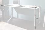 Modern bureau WHITE DESK 160cm witte hoogglans bureautafel -, Ophalen of Verzenden, Nieuw