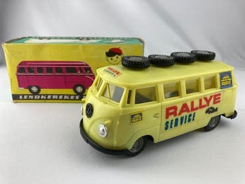 Lendkerekes Hungary - Speelgoedauto VW T1 Rally Service bus, Antiek en Kunst
