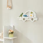 [en.casa] Wandplank voor kinderen 21x40x10,8 cm wit, Verzenden, Nieuw