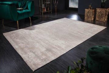 Vintage tapijt MODERN ART 240x160cm beige verwassen used, Ophalen of Verzenden, Nieuw