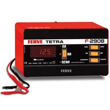 Ferve F-2908 Manual & Automatic Battery Charger | 12V/24V 4, Ophalen of Verzenden, Nieuw