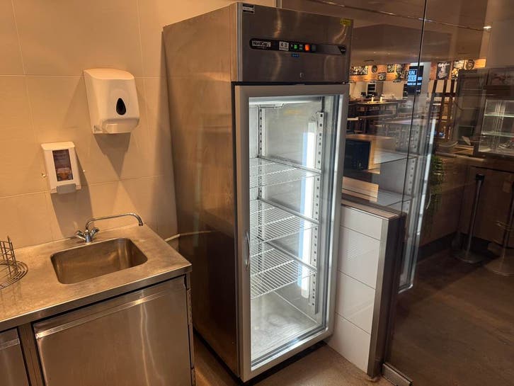 Glasdeur koelkast | Afinox, Zakelijke goederen, Horeca | Keukenapparatuur, Gebruikt, Koelen en Vriezen, Ophalen of Verzenden
