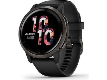 Garmin Venu 2 45 mm slate rand van roestvrij staal met, Verzenden, Nieuw, Garmin