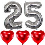 2 Buttons Al 25 Jaar een Gelukkig Paar, Hobby en Vrije tijd, Feestartikelen, Verzenden, Nieuw, Versiering, Geboorte of Huwelijk