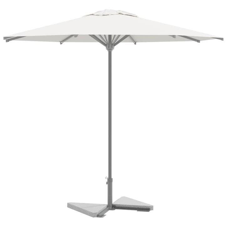 vidaXL Paraplu-gewichtsschijven 2 stuks Grijs Graniet, Tuin en Terras, Parasols, Parasolvoet, Nieuw, Verzenden