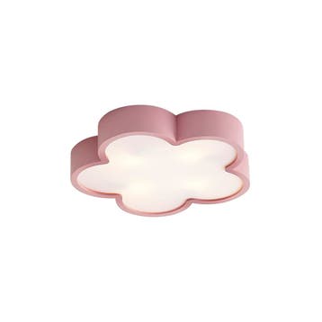 Kinder plafondlamp roze met wit - Lucille, Verzenden, Nieuw, Hout