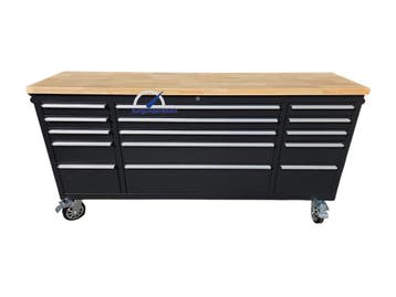 Gereedschapswagen Werkbank 72 Inch Zwart - Burg Onderdelen, Ophalen of Verzenden, Nieuw