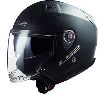 LS2 OF603 Infinity II Solid Matt Zwart 06 Jet Helm, Jethelm, XXL, Nieuw met kaartje, Overige merken