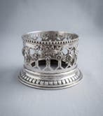 Flessenonderzetter - Zilver - Flessenhouder in pra, Antiek en Kunst