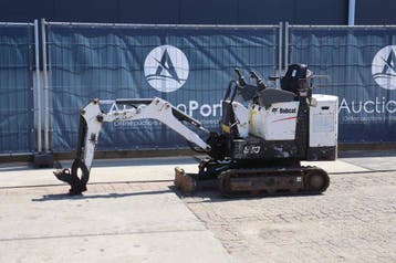 Veiling: Minigraver Bobcat E10 Elektrisch + Diesel 7.5kW 201, Ophalen, Graafmachine