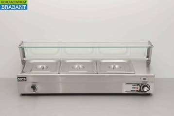 HCB RVS Bain marie 3 x 1/2 GN 95 cm 230V Horeca, Ophalen of Verzenden, Nieuw in verpakking
