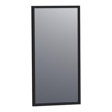 Brauer Onyx Spiegel - 40 cm - Rechthoekig - Zwart Geborsteld, Huis en Inrichting, Woonaccessoires | Spiegels, Ophalen of Verzenden