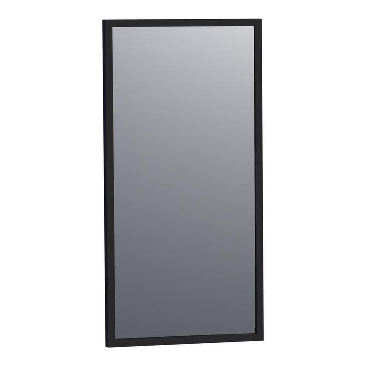 Brauer Onyx Spiegel - 40 cm - Rechthoekig - Zwart Geborsteld, Huis en Inrichting, Woonaccessoires | Spiegels, Nieuw, Ophalen of Verzenden