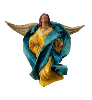 sculptuur, Presepe Napoletano Antico - Angelo - 21 cm -