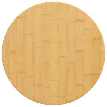 vidaXL Tafelblad Ø 50x1,5 cm bamboe, Huis en Inrichting, Tafels | Eettafels, Verzenden, Nieuw