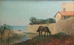 Giovanni Malesci (1884-1969) - Cavallo al pascolo