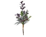 Kersthanger met wintergroen blad en besjes clip 22 cm per, Ophalen of Verzenden, Nieuw