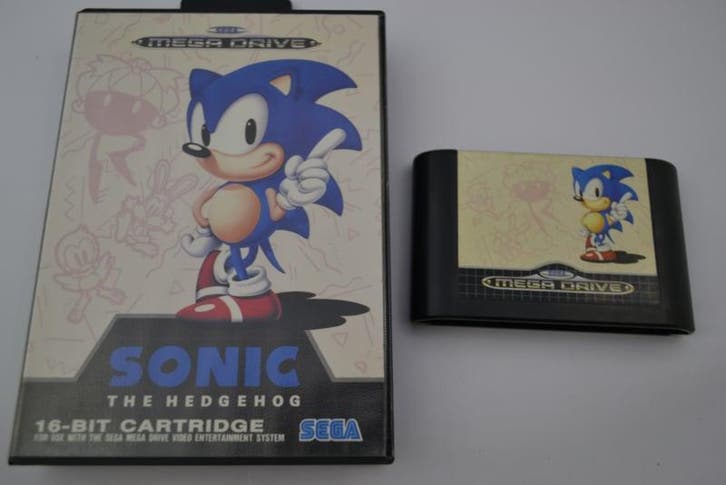 Sonic the Hedgehog (MD CB), Spelcomputers en Games, Games | Sega, Zo goed als nieuw, Verzenden