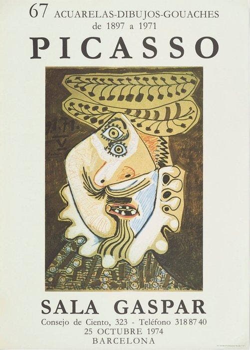 Pablo Picasso (1881-1973) - 67 Acuarelas-Dibujos-Gouaches, Antiek en Kunst, Antiek | Overige Antiek