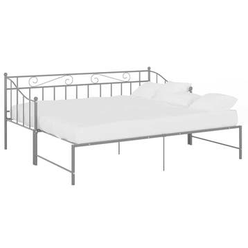 Slaapbank 90x200cm Metaal | Retourdeal 35% Korting, 90 cm, Tweepersoons, Ophalen of Verzenden, Zo goed als nieuw