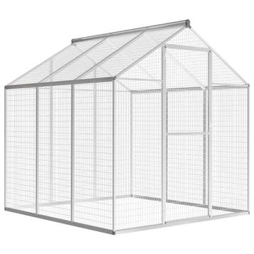 vidaXL Volière 183x178x194 cm aluminium, Dieren en Toebehoren, Verzenden, Nieuw