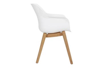 Hartman Sophie Element tuinstoel royal white met teak frame, Ophalen of Verzenden, Nieuw
