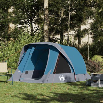 vidaXL Tent 4-persoons waterdicht blauw, Caravans en Kamperen, Tenten, Verzenden, Nieuw, Tot en met 2