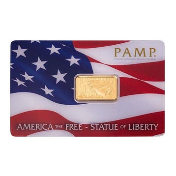 5 gram - Goud .999 - 5g America The Free Statue of Liberty