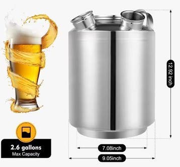 10L Bierlijn Reinigingsvat RVS met Koppelingen, Verzamelen, Verzenden, Nieuw