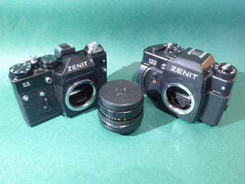 Zenit 11 + Zenit 122 + Zenit Helios 44M 2/58 Analoge camera, Audio, Tv en Foto, Fotocamera's Analoog, Nieuw