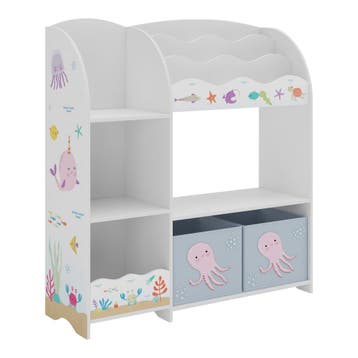 Kinderkast Lysekil open kast 100x93x30 cm oceaan motief [en., Verzenden, Nieuw