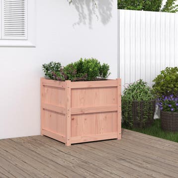 vidaXL Plantenbak 60x60x60 cm massief douglashout, Tuin en Terras, Bloembakken en Plantenbakken, Verzenden, Nieuw, 60 tot 100 cm