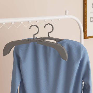 vidaXL Kledinghanger uittrekbaar 10 st grijs, Kleding | Dames, Verzenden, Nieuw