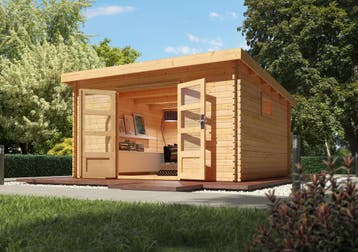 Tuinhuis Trittau 6 406 x 422 cm, Tuin en Terras, Nieuw