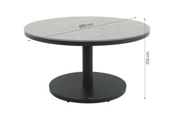 Canto ronde bijzettafel Ø70 cm. - Royal Grey, Verzenden, Nieuw, Overige materialen