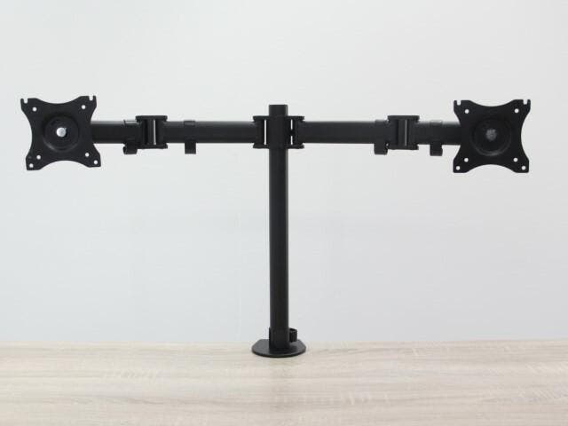 Monitorarm Neomounts geschikt voor 2 monitoren - zwart, Computers en Software, Monitoren, Gebruikt, Ophalen of Verzenden