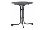Sieger Boulevard klaptafel 70 cm antraciet, Tuin en Terras, Tuintafels, Verzenden, Nieuw, Rond, Overige materialen