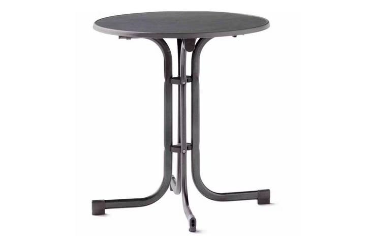 Sieger Boulevard klaptafel 70 cm antraciet, Tuin en Terras, Tuintafels, Nieuw, Overige materialen, Rond, Verzenden