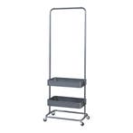 Kledingrek Kumad kapstok op wielen 174,5x58x36 cm donkergrij, Verzenden, Nieuw
