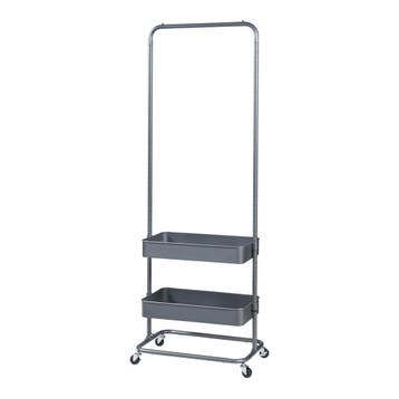 Kledingrek Kumad kapstok op wielen 174,5x58x36 cm donkergrij, Huis en Inrichting, Kasten | Kledingkasten, Verzenden, Nieuw