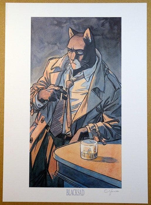 Guarnido, Juanjo - 1 Offset Print - Blacksad - John Blacksad, Boeken, Stripboeken
