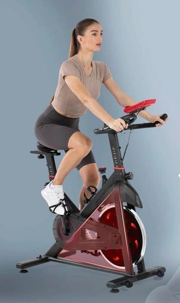 Spinningfiets Hometrainer –Magnetische Weerstand en LCD, 150, Verzenden, Nieuw
