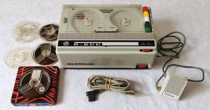 Geloso - G-600 Draagbare bandrecorder, Audio, Tv en Foto, Radio's