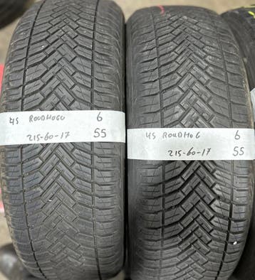 2x 215-60-17 Roadhog All Season 2x 6mm €55 PerBand 215 60 17, Auto-onderdelen, Ophalen, 17 inch, All Season, Band(en)