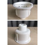 Riko Doucheput - met Zij-uitlaat - Kunststof - 10x10cm - Wit, Ophalen of Verzenden, Nieuw